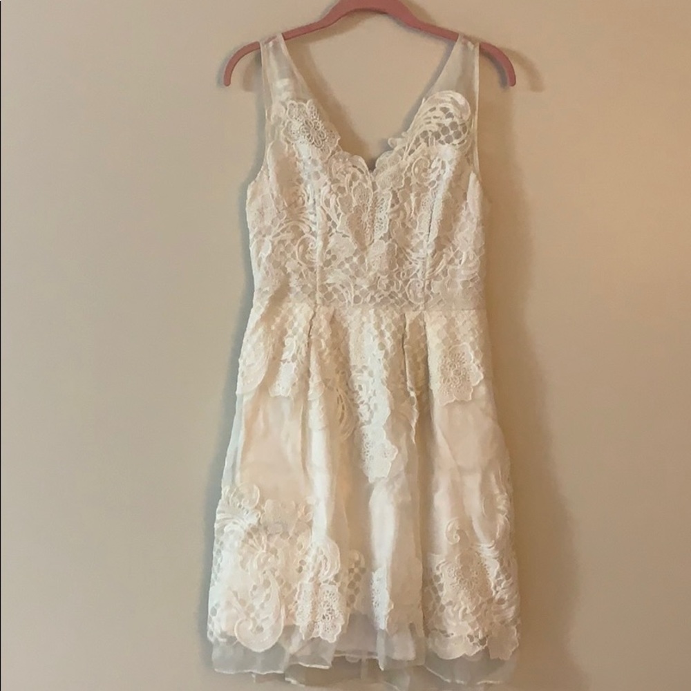 🆕 Yoana Baraschi Ivory Lace Dress   BHLDN - Picture 2 of 4